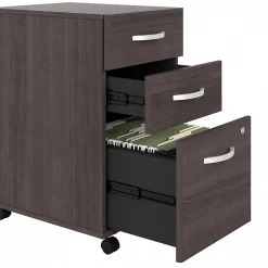 Studio A 3-Drawer Mobile Vertical File Cabinet, Letter/Legal Size, Lockable, (SDF216SGSU-Z) File Cabinets