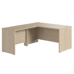 Online Bush Business Furniture Studio C 60"W L Shaped Desk with Return, Natural Elm (STC050NE) L-Desks