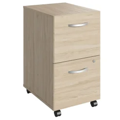 New Bush Business Furniture Studio C 2 Drawer Mobile File Cabinet, Natural Elm (SCF116NESU) File Cabinets