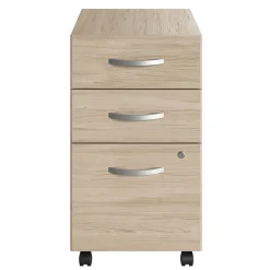 New Bush Business Furniture Studio C 3 Drawer Mobile File Cabinet, Natural Elm (SCF216NESU) File Cabinets
