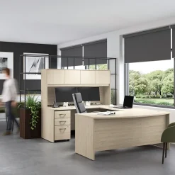 New Bush Business Furniture Studio C 3 Drawer Mobile File Cabinet, Natural Elm (SCF216NESU) File Cabinets