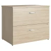 Clearance Bush Business Furniture Studio C 2 Drawer Lateral File Cabinet, Natural Elm (SCF136NESU) File Cabinets