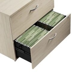 Clearance Bush Business Furniture Studio C 2 Drawer Lateral File Cabinet, Natural Elm (SCF136NESU) File Cabinets