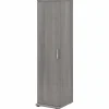 Outlet Universal 62" Tall Narrow Storage Cabinet with Door and 3 Shelves, Platinum Gray (UNS116PG) Storage Cabinets