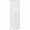 Sale Universal 62" Tall Narrow Storage Cabinet with Door and 3 Shelves, White (UNS116WH) Storage Cabinets