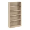 Vista Tall 5 Shelf Bookcase, Natural Elm (VSB12479-Z) Bookcases