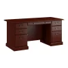 Sale 66"W Arlington Executive Desk with Drawers, Harvest Cherry (WC65566-03K) Computer Desks