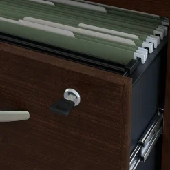 Outlet Westfield 66W x 30D Office Desk with Mobile File Cabinet, (SRC015MRSU) Computer Desks