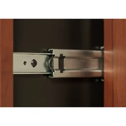 Outlet Westfield Bow Front Right Handed U Shaped Desk with Lateral File Cabinet, Hansen Cherry (SRC019HCRSU) Office Desks