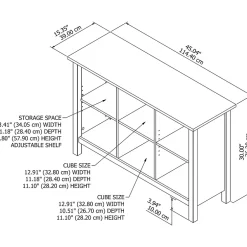 Sale Broadview 6 Cube Storage Bookcase, Pure White (BDB145WH-03) Bookcases