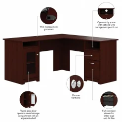 Cabot L Shaped Desk, (WC31430K) Corner Desks