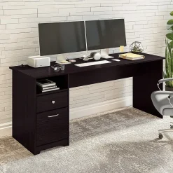 Sale Cabot 72"W Computer Desk with Drawers, (WC31872) Computer Desks