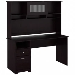 Sale Cabot 60"W Computer Desk with Hutch, (CAB042EPO) Computer Desks