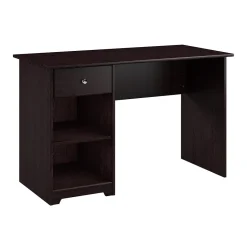 Clearance Cabot 48"W Computer Desk with Storage, Espresso Oak (WC31847) Computer Desks