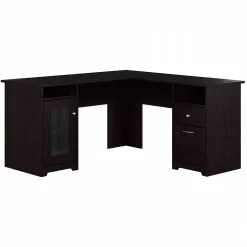 Best Cabot 60"W L Shaped Computer Desk with Storage, (WC31830K) L-Desks