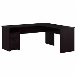 Outlet Cabot 72"W L Shaped Computer Desk with Drawers, (CAB051EPO) Office Desks