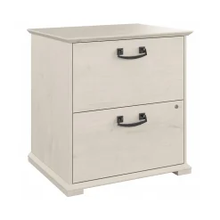 Hot Homestead 2-Drawer Lateral File Cabinet, Letter/Legal Size, Lockable, Linen White Oak (HOF129LW-03) File Cabinets
