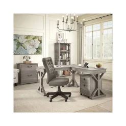 Outlet Homestead 2-Drawer Lateral File Cabinet, Letter/Legal Size, Lockable, Driftwood Gray (HOF129DG-03) File Cabinets