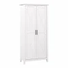 Online Key West 66" Tall Storage Cabinet with Doors and 5 Shelves, Pure White Oak (KWS266WT-03) Storage Cabinets