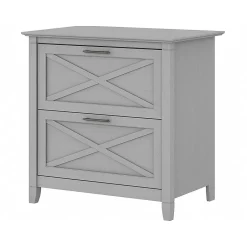 New Key West 2-Drawer Lateral File Cabinet, Letter/Legal, Cape Cod Gray, 30" (KWF130CG-03) File Cabinets