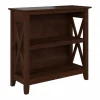 Discount Key West 30"H 2-Shelf Bookcase with Adjustable Shelf, Bing Cherry (KWB124BC-03) Bookcases