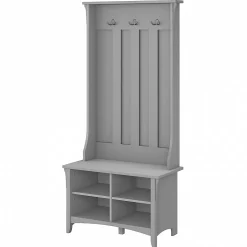 Outlet Salinas Hall Tree with Storage Bench, (SAL001CG) Storage Cabinets