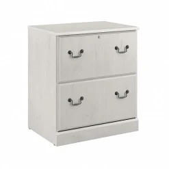 New Saratoga 2-Drawer Lateral File Cabinet, Linen White Oak (EX45754-03) File Cabinets