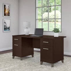 Hot Somerset 60"W Office Desk with Drawers, (WC81828K) Computer Desks