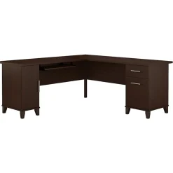 Sale Somerset 72"W L Shaped Desk with Storage, (WC81810K) L-Desks