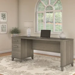 Hot Somerset 72"W Office Desk with Drawers, (WC81672) Computer Desks