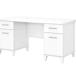 Outlet Somerset 60"W Office Desk with Drawers, (WC81928K) Office Desks