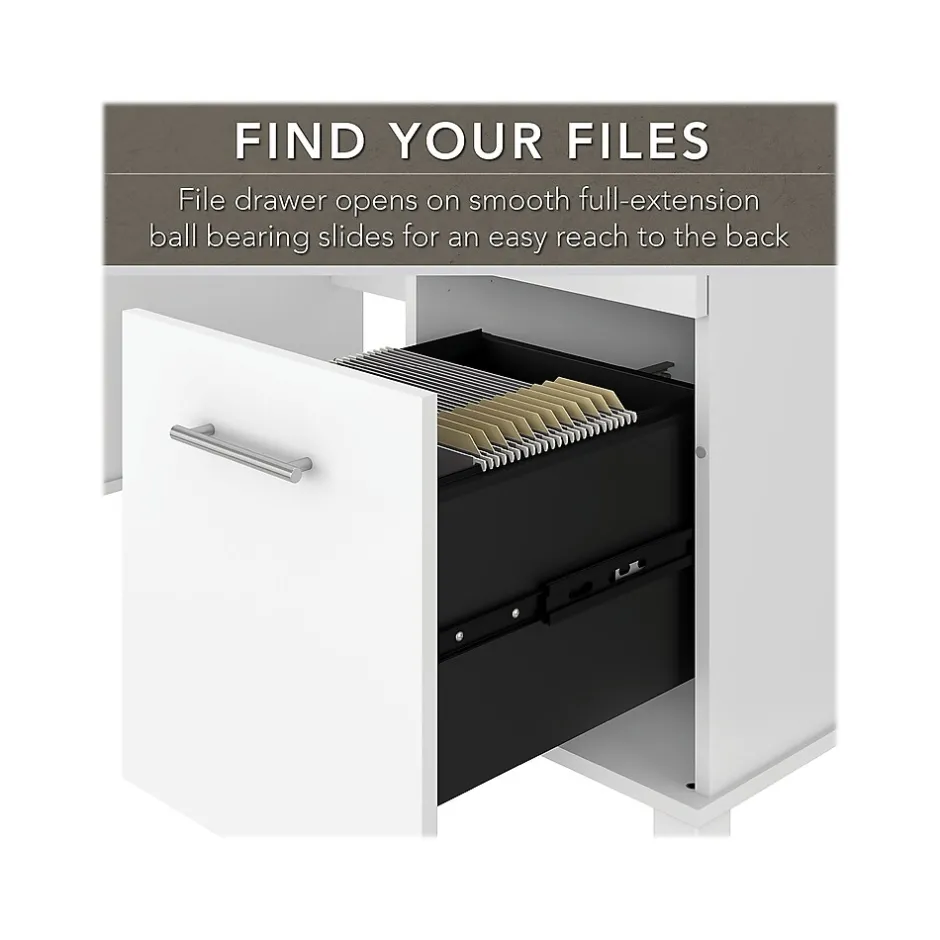 Outlet Somerset 60"W Office Desk with Drawers, (WC81928K) Office Desks