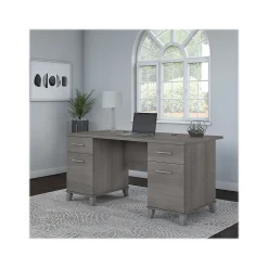 New Somerset 60"W Office Desk with Drawers, (WC81228K) Computer Desks