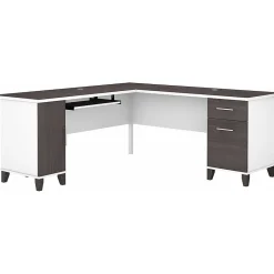 Hot Somerset 72"W L Shaped Desk with Storage, (WC81010K) L-Desks