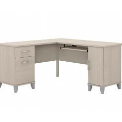 Hot Somerset 60"W L Shaped Desk with Storage, (WC81130K) L-Desks