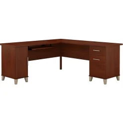 Best Somerset 72"W L Shaped Desk with Storage, (WC81710K) L-Desks