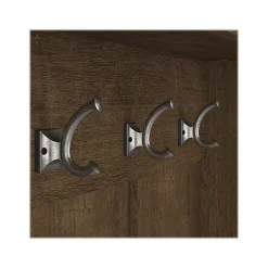 Sale Woodland Full Entryway Storage Set with Coat Rack and Shoe Bench with Drawers, Ash Brown (WDL014ABR) Storage Cabinets