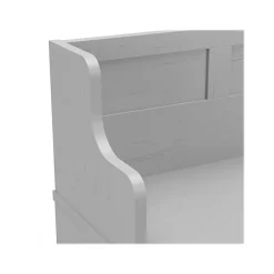 Discount Woodland 40W Entryway Bench with Doors, Cape Cod Gray (WDL005CG) Storage Cabinets