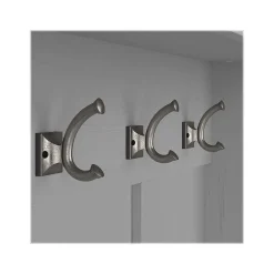 Hot Woodland 40W Hall Tree and Shoe Storage Bench with Shelves, Cape Cod Gray (WDL002CG) Storage Cabinets