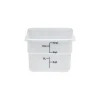 Food Storage Containers<Cambro 12 Qt. CamSquare® Food Storage Container, 11 1/4" L x 12 1/4" W x 8 1/4" H, White (12SFSP148)