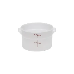 Food Storage Containers<Cambro 2 Qt. Food Storage Container, 8 3/16"  D X 4 3/16" H, White (RFS2148)
