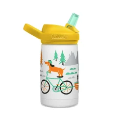 Water Bottles<CamelBak Eddy + Kids Water Bottle, Biking Dogs, 12 Oz. (2665107035)