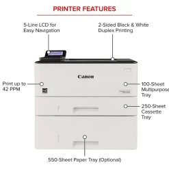Black & White Printers<Canon imageCLASS LBP246dw Laser Printer, Single-Function, Print (5952C005)