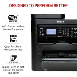 Black & White Printers<Canon ImageCLASS MF264dw II Wireless Black & White All-in-One Laser Printer (5938C020)