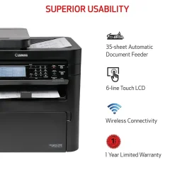 Black & White Printers<Canon imageCLASS MF267dw II Wireless Black & White Laser Printer, All-In-One, Print, Scan, Copy, Fax (5938C010)