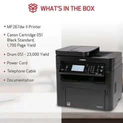 Black & White Printers<Canon imageCLASS MF267dw II Wireless Black & White Laser Printer, All-In-One, Print, Scan, Copy, Fax (5938C010)