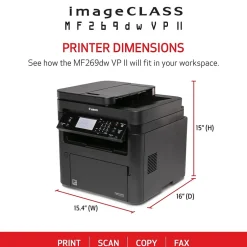 Black & White Printers<Canon imageCLASS MF269dw VP II Wireless Black & White Laser Printer, All-in-One, Print, Scan, Copy, Fax (MF269DWII VP)