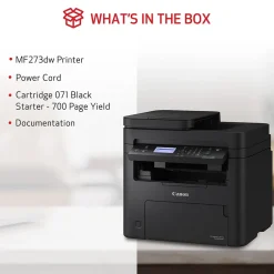 Black & White Printers<Canon imageCLASS MF273dw Wireless Black & White Laser Printer, All-In-One, Print, Scan, Copy