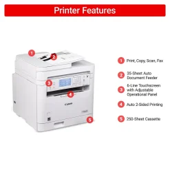 Black & White Printers<Canon imageCLASS MF287dw Wireless Color Laser Printer, All-In-One, Print, Scan, Copy, Fax (6354C011)