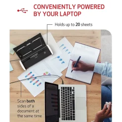 Portable Scanners<Canon imageFORMULA R10 USB Duplex Portable Document Scanner, White (4861C001)